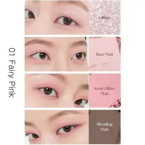 MUZIGAE MANSION TWIST POT EYE PALETTE 01 FAIRY PINK