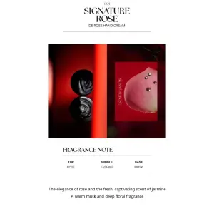 MUZIGAE MANSION DE ROSE HAND CREAM 001 SIGNATURE ROSE