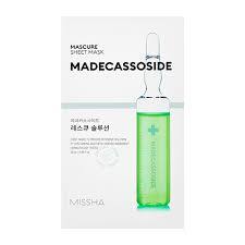 MISSHA MASCURE RESCUE SOLUTION SHEET MASK [MADECASOSIDE] 27ML