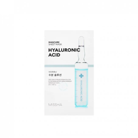 MISSHA MASCURE HYDRA SOLUTION SHEET MASK [HYALURON ACID] 27ML