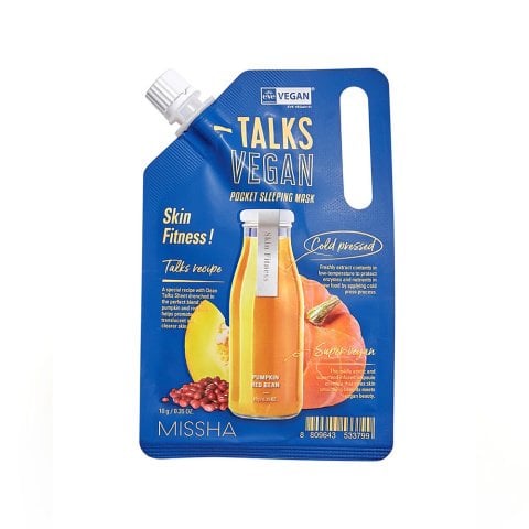 MISSHA TALKS VEGAN SQUEEZE POCKET SLEEPING MASK SKIN FITNESS