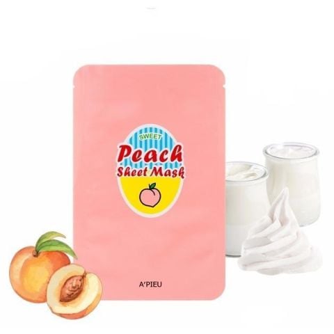 A'PIEU PEACH & YOGURT SHEET MASK 23G