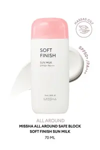 MISSHA ALL AROUND SAFE BLOCK SOFT FINISH SUN MILK SPF50+ PA++++ [70 ML]