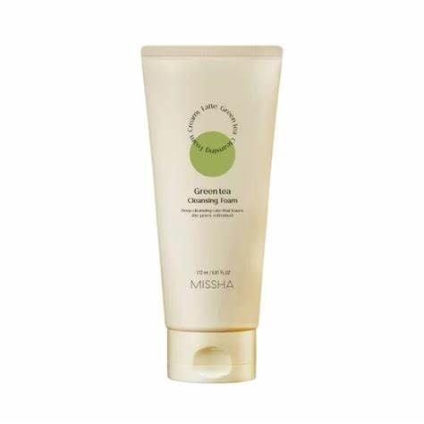 MISSHA CREAMY LATTE CLEANSING FOAM [GREEN TEA] R 172ML