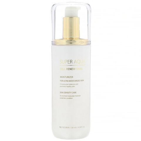 MISSHA SUPER AQUA CELL RENEW SNAIL ESSENTIAL MOISTURIZER MULTI LANGUAGE 130ML