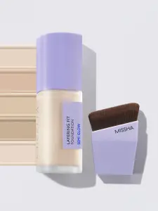 MISSHA LAYERING FIT FOUNDATION SEMI GLOW 21 VANILLA [SET]