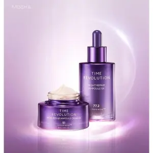 MISSHA TIME_REVOLUTION_NIGHT_REPAIR_AMPOULE_5X_(1ML)_&_CREAM_5X_(1ML) Ampoule 1ml
Ampoule Cream 1ml