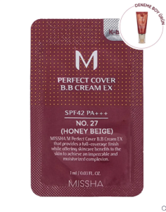 MISSHA M PERFECT COVER BB CREAM SPF42/PA+++ [1ML] [NO.27]