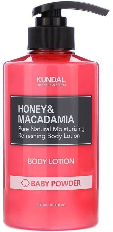 KUNDAL HONEY & MACADAMIA PURE BODY LOTION 500ML- BABY POWDER