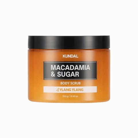 KUNDAL MACADAMIA&SUGAR BODY SCRUB 550G- YLANG YLANG