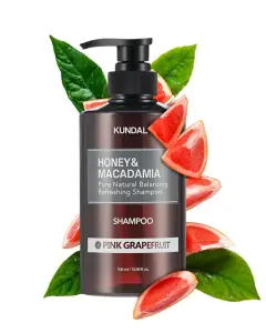 KUNDAL HONEY & MACADAMIA NATURE SHAMPOO 500ML- PINK GRAPEFRUIT