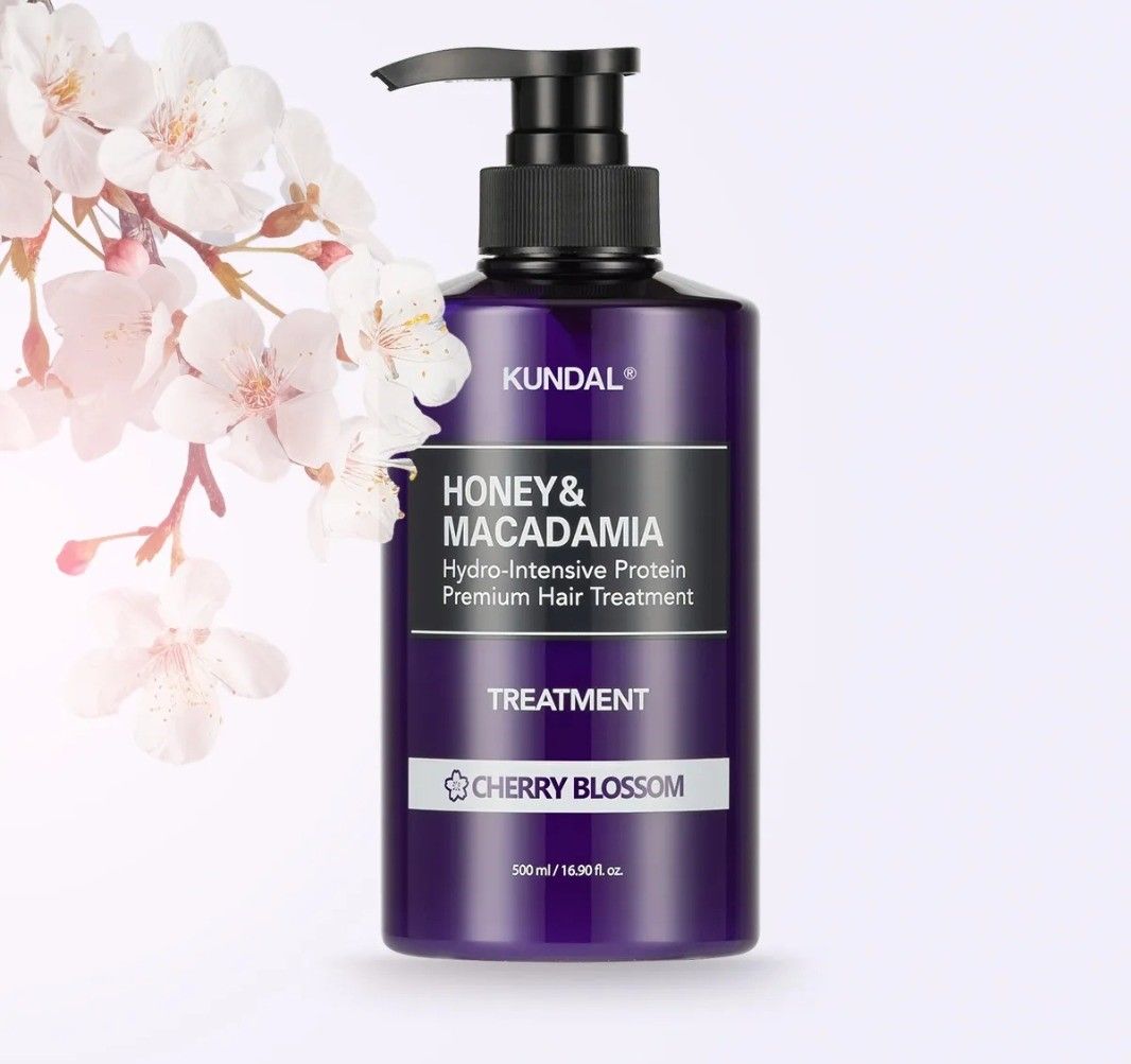 KUNDAL HONEY & MACADAMIA PROTEIN TREATMENT 500ML- CHERRY BLOSSOM