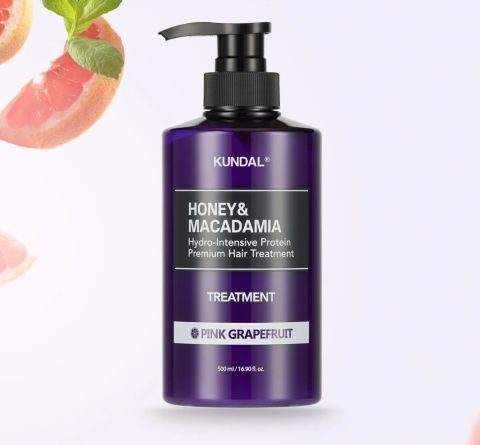 KUNDAL HONEY & MACADAMIA PROTEIN TREATMENT 500ML- PINK GRAPEFRUIT