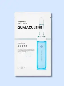 MISSHA MASCURE CALMING SOLUTION SHEET MASK [GUAIAZULENE] EU