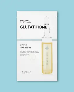 MISSHA MASCURE WHITENING SOLUTION SHEET MASK [GLUTATHIONE] EU
