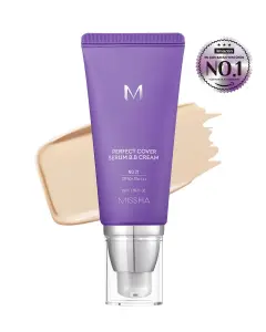 M PERFECT COVER SERUM BB CREAM NO.21 LIGHT BEIGE 50ML