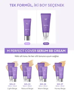 M PERFECT COVER SERUM BB CREAM NO.25 WARM BEIGE 50ML