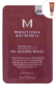 MISSHA M PERFECT COVER BB CREAM EX SPF42/PA+++ [1ML] [NO.20]