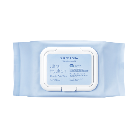 MISSHA SUPER AQUA ULTRA HYALRON CLEANSING WATER WIPES 30 WIPES