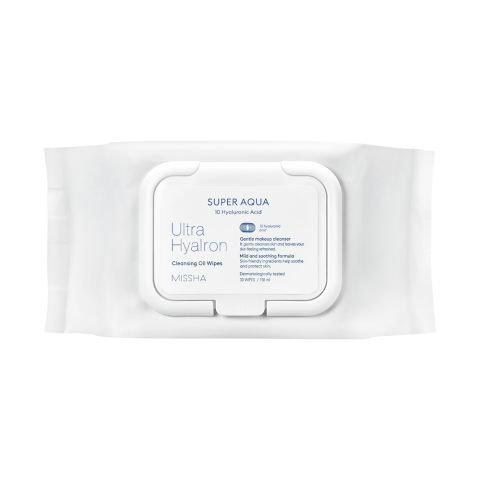 MISSHA SUPER AQUA ULTRA HYALRON CLEANSING OIL WIPES 30 WIPES