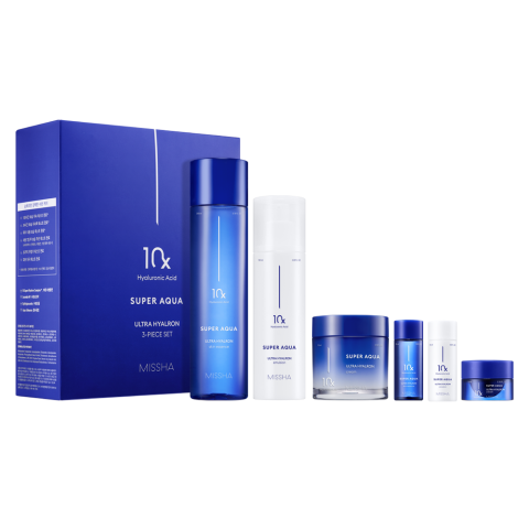 MISSHA SUPER AQUA SET <3 PCS> TONER 200ML EMULSION 130ML CREAM 70ML